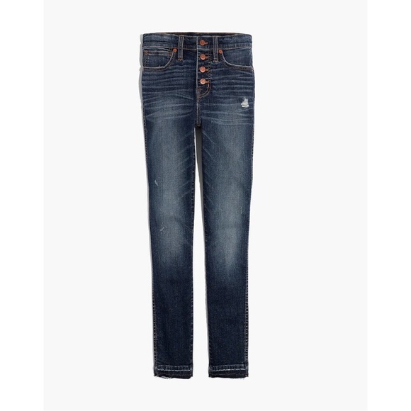 Madewell 10" High-Rise Skinny Jeans Drop-Hem Edition - Picture 7 of 16